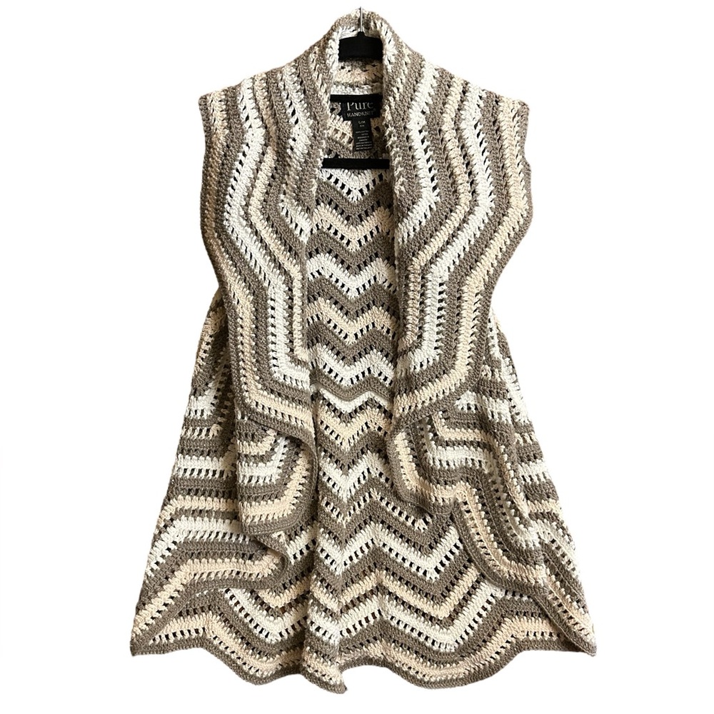 VTG Pure Hand-knit Cardigan/Shrug Size S/M
